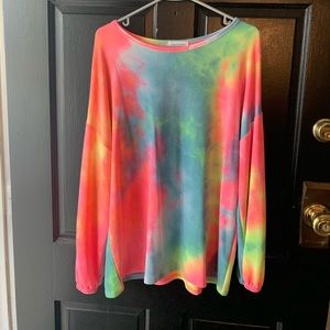 Brand new boutique tie-dyed shirt size small